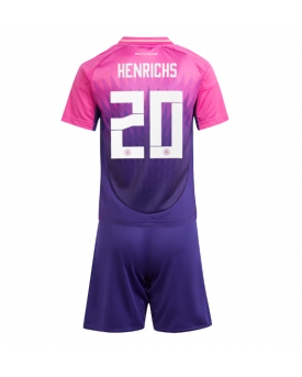 Germania Benjamin Henrichs #20 Maglia Gara Trasferta Repliche Europei 2024 Bambino